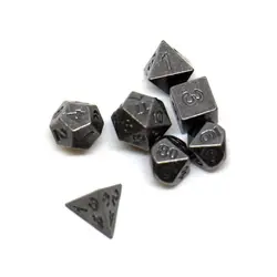 Dados poliédricos de Kirsite metálico para juegos de rol