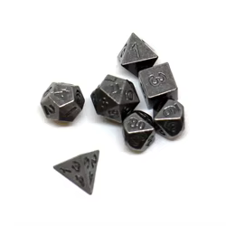 Dados poliédricos de Kirsite metálico para juegos de rol