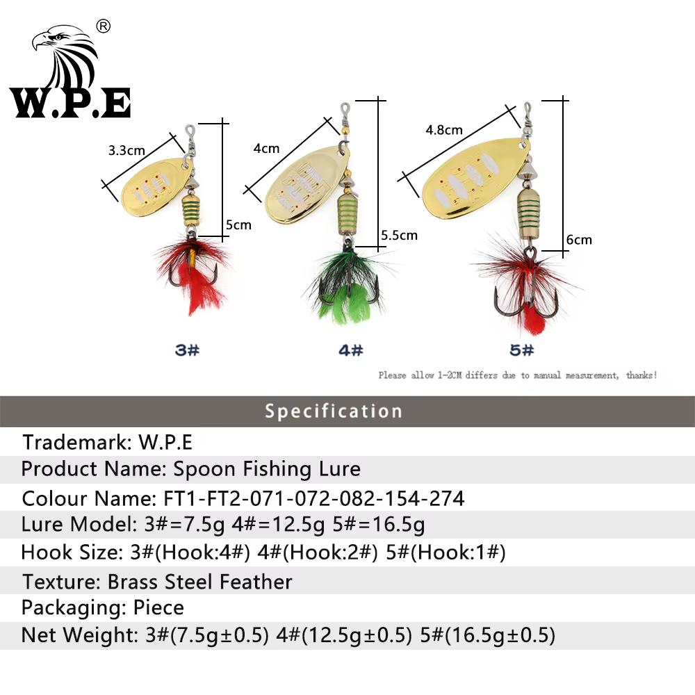 Komodo W.P.E. Spinner Metal Completo – Señuelo para Lubina - imagen 2