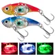Luz LED intermitente para pesca electrónica, anzuelo triple - imagen 5