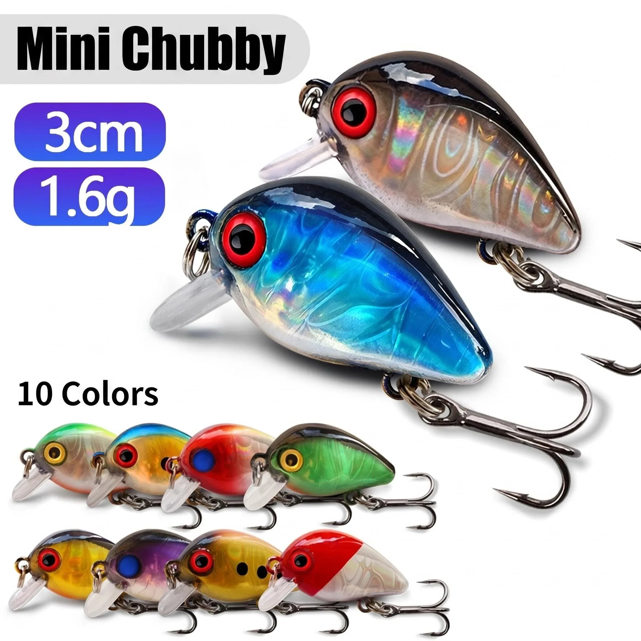 Wobbler Minnow flotante de plástico duro para lubina y lucio - imagen 2