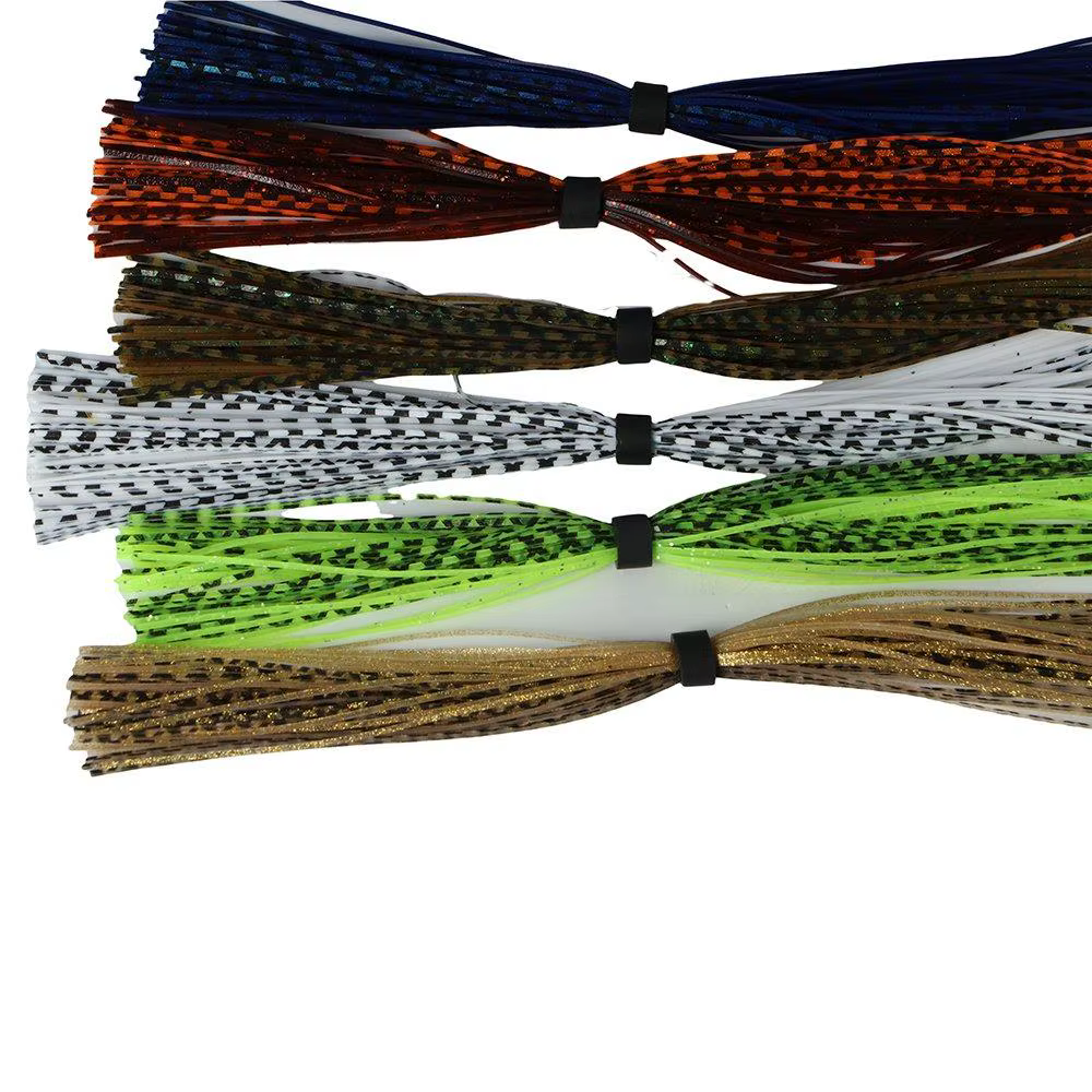 Faldas de silicona Baitfish para Buzzbaits y Spinnerbaits brillantes - imagen 3