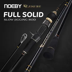 NOEBY Caña de jigging lento con punta sólida para agua salada