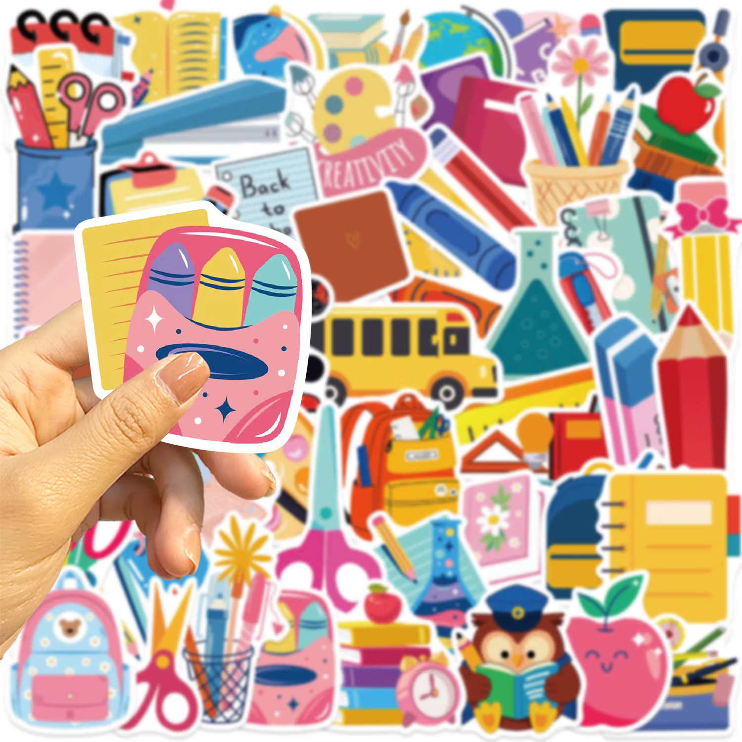 Bolígrafo escolar con pegatinas de dibujos animados graffiti - imagen 4