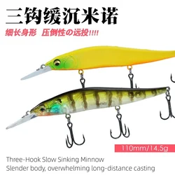 Swolfy señuelo minnow hundimiento lento para lubina y trucha