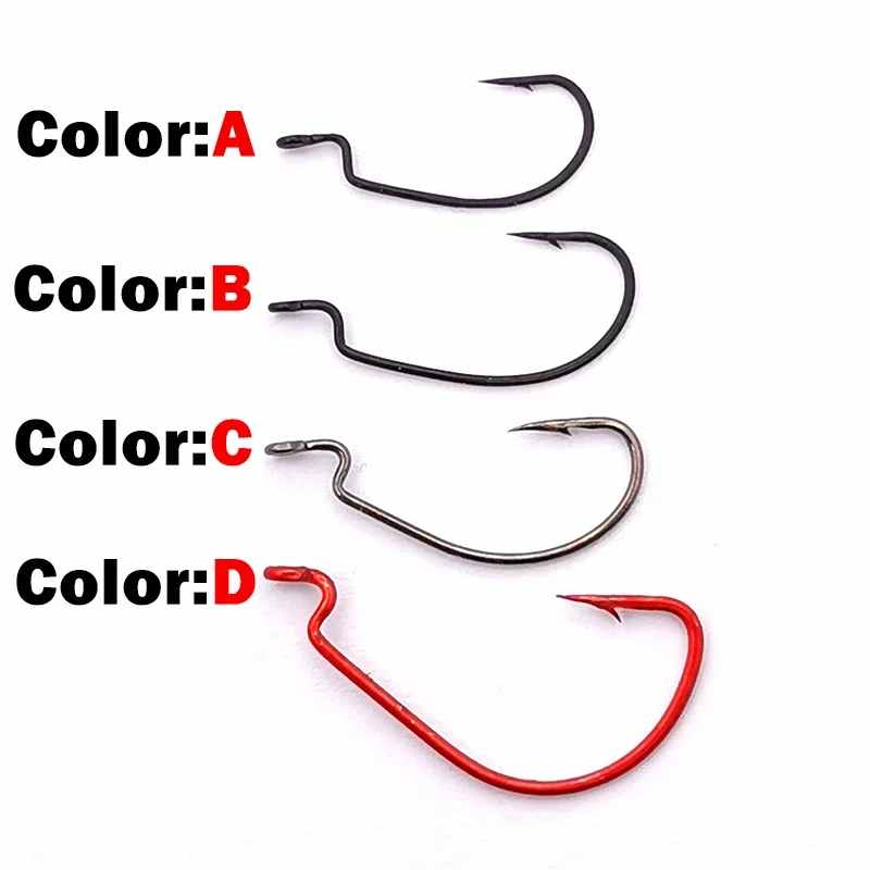 OUTKIT Anzuelos Soft Jerk Mini – Acero Carbono Rockfishing - imagen 3