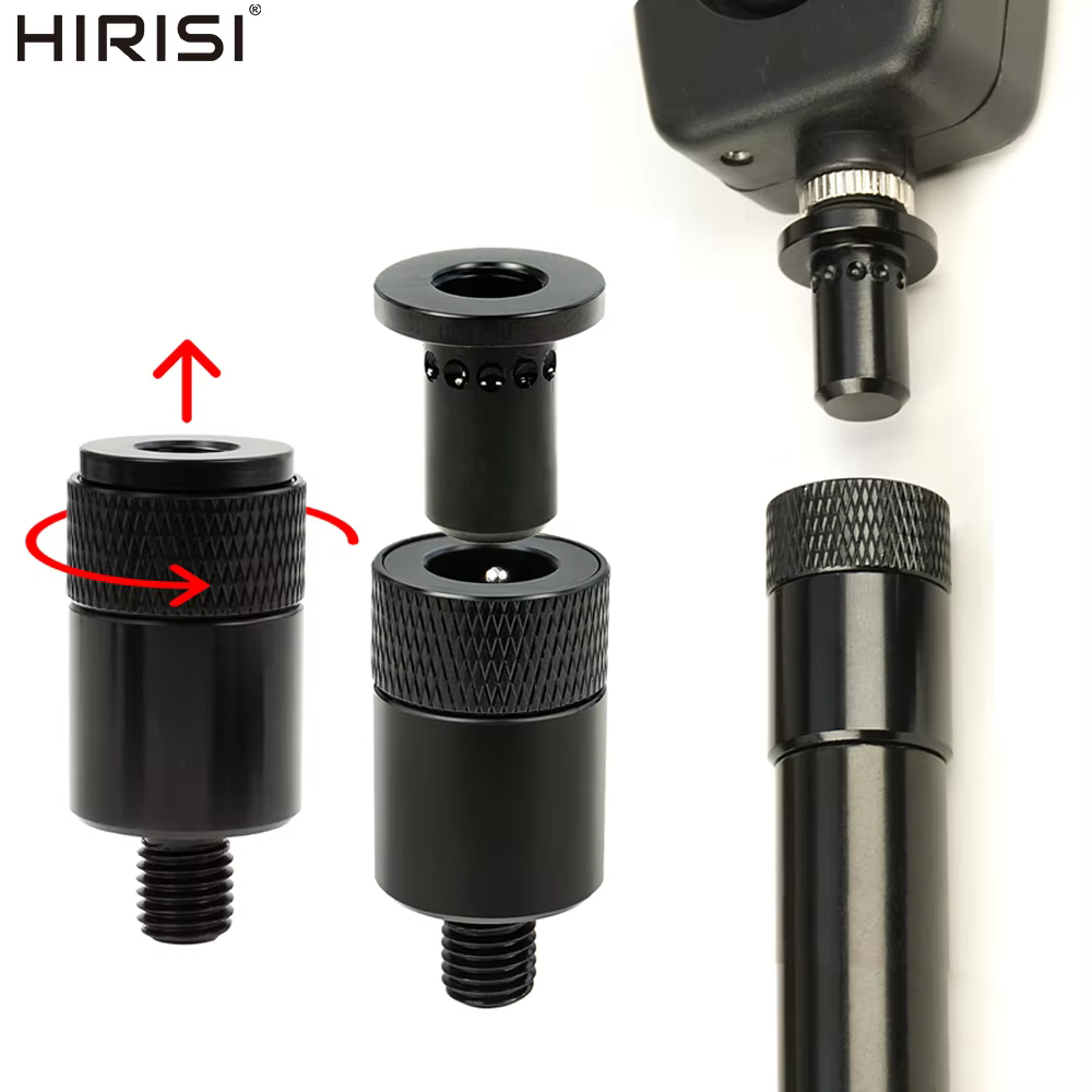 Hirisi Conector de cambio rápido para pesca de carpa de aluminio