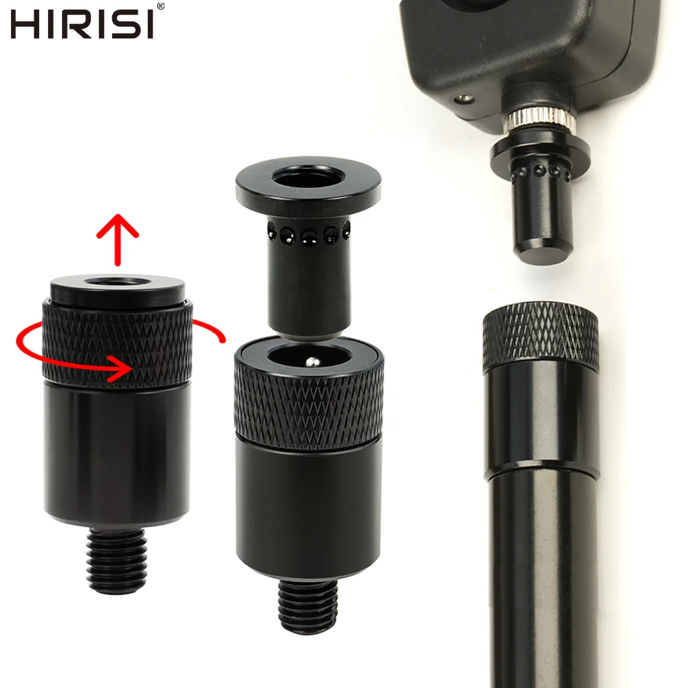 Hirisi Conector de cambio rápido para pesca de carpa de aluminio