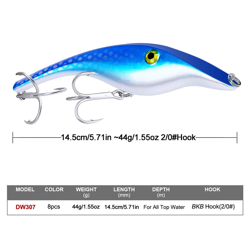 Proberos Jerkbait Minnow que hunde sin labios – para lucio - imagen 5