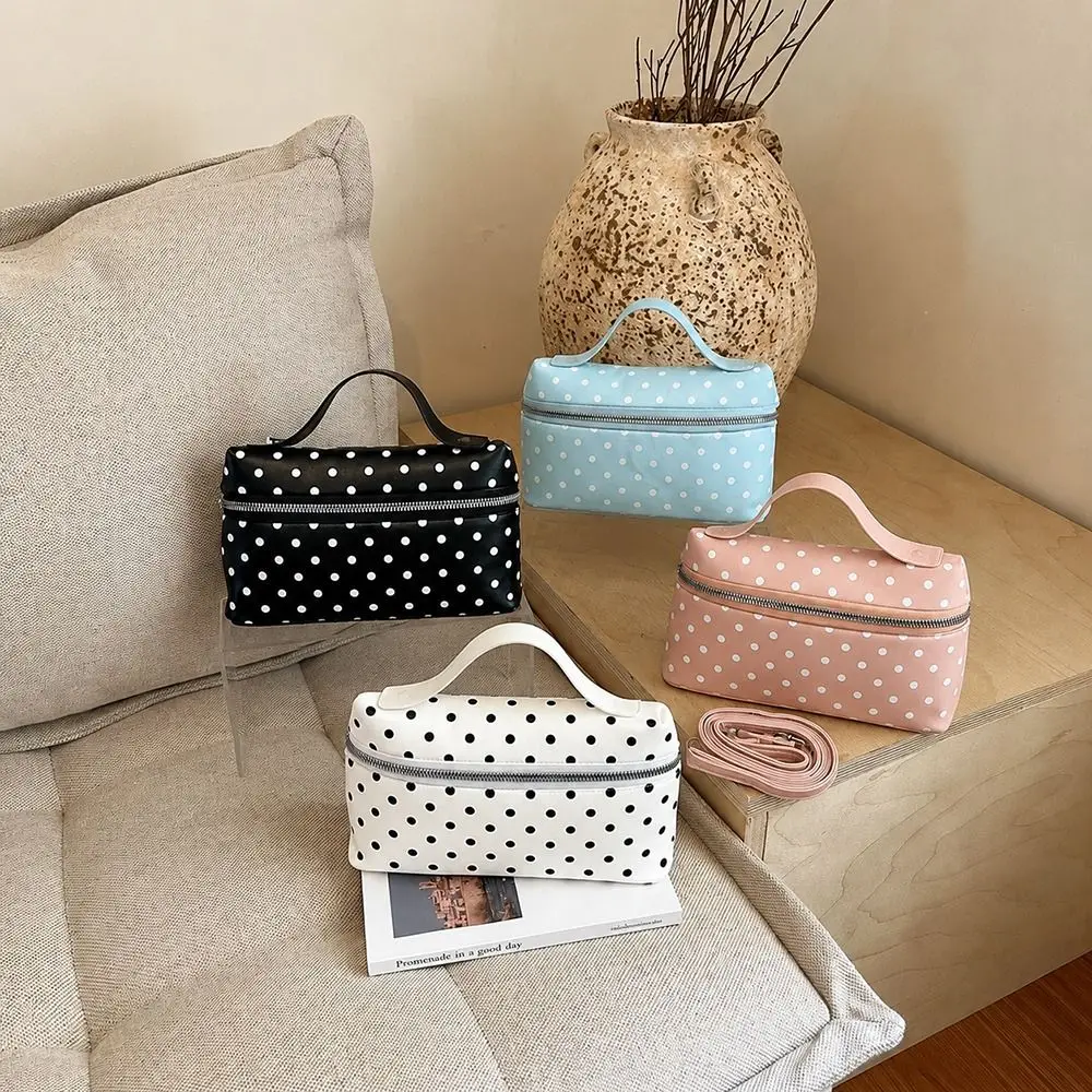 Bolso bandolera con cremallera y lunares – mensajero ligero mujer - imagen 3