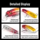 Señuelo wobbler micro swimbait hundible de lanzamiento largo - imagen 3