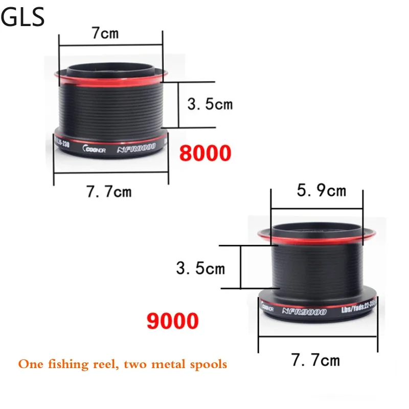 Carrete NFR 9000 para carpa – 4,6:1 + carrete repuesto - imagen 2