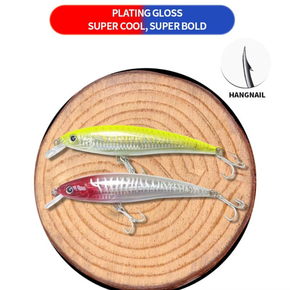 Jerkbait UV flotante para agua salada, lanzamiento largo - imagen 5