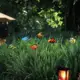 Mariposas de doble capa para jardín con decoración en macetas