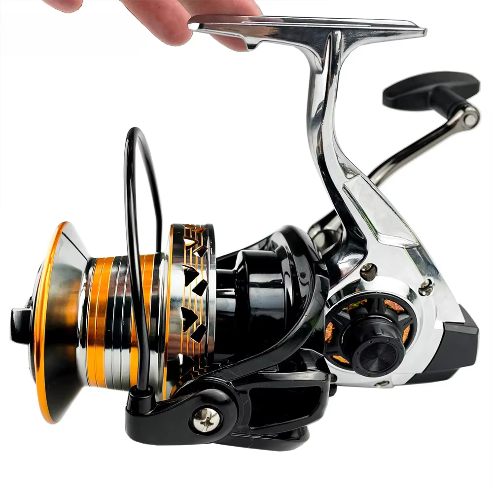 Carrete de pesca giratorio 9000-12000 - arrastre 30 kg agua salada - imagen 2