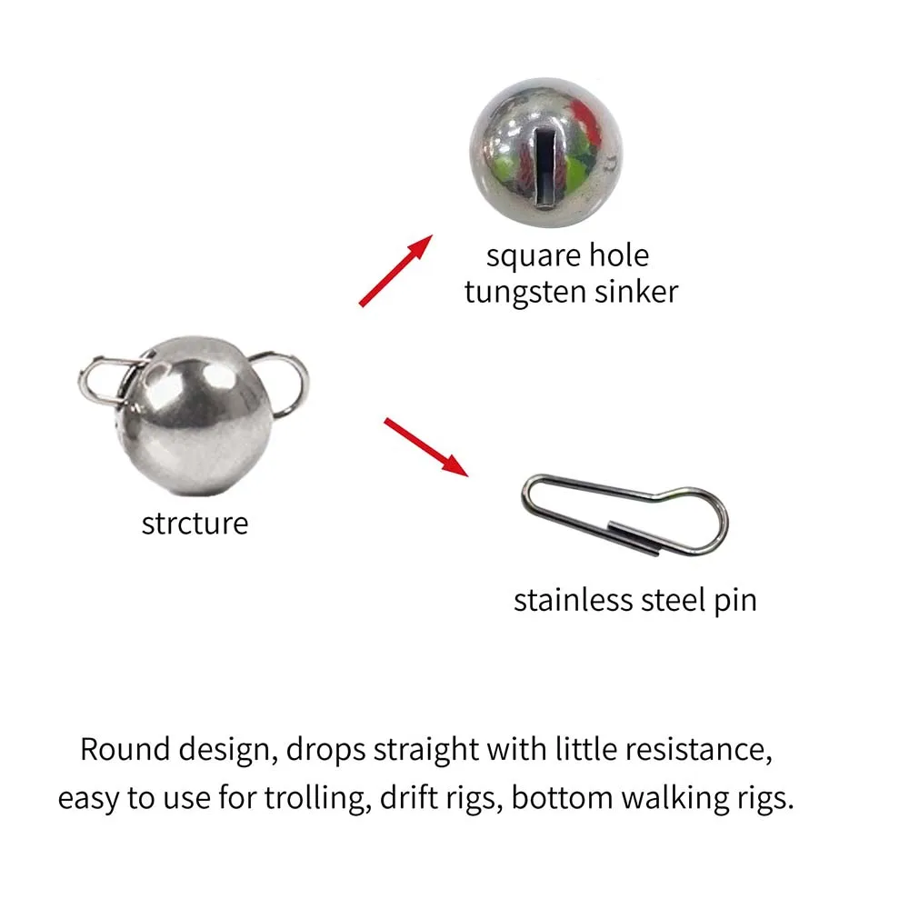 Plomos Cheburashka Wolfram Drop Shot para aparejo con jig - imagen 5
