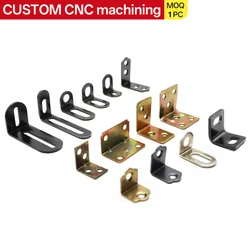 Soporte de ángulo CNC 90° con abrazadera L y ranuras universales