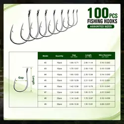 Goture Anzuelos Jig Offset con Barba, acero carbono para vinilo