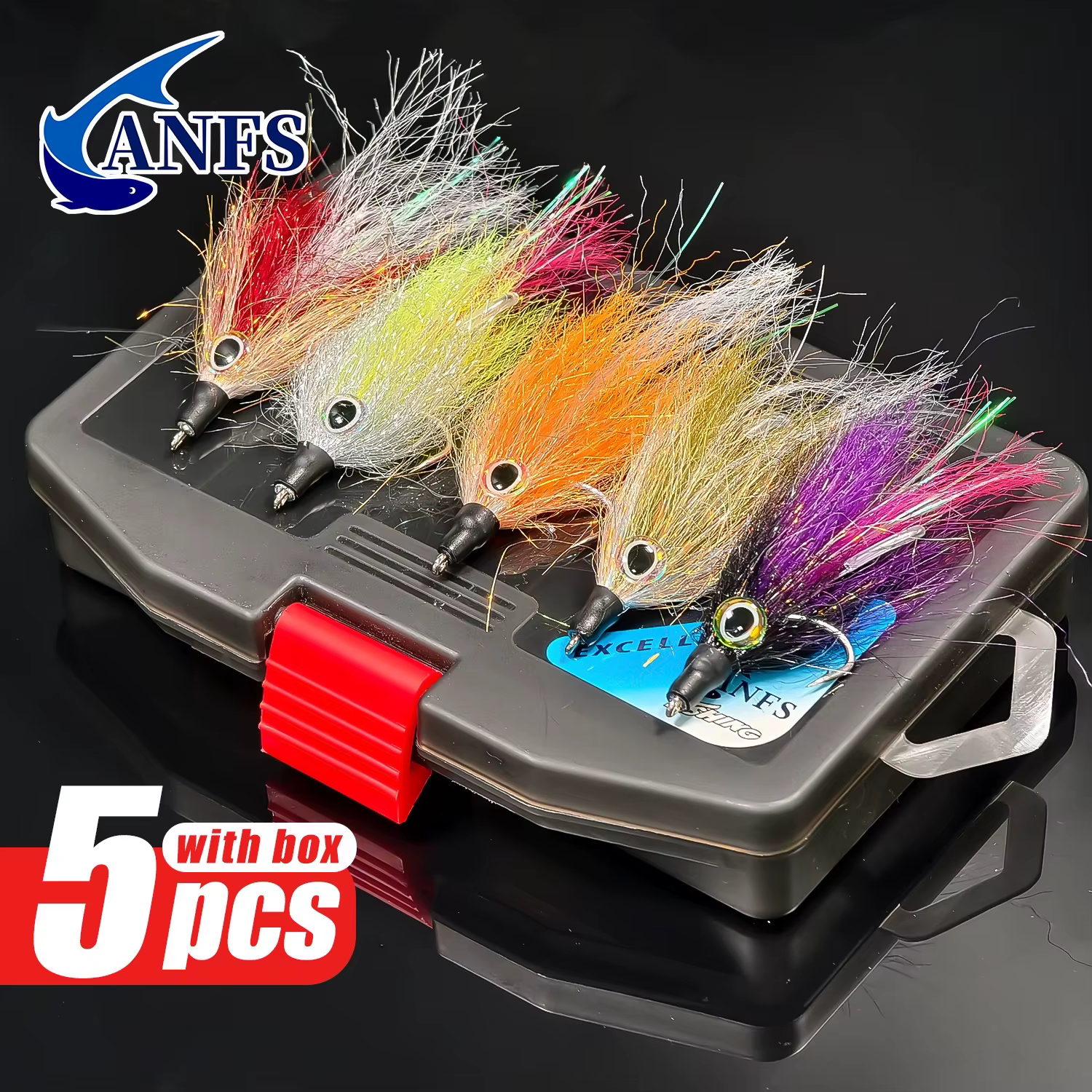 ANFS Mosca Streamer Agua Salada para Lubina Lucio Trucha - imagen 5