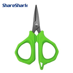 ShareShark Tijeras de pesca para cortar líneas de PE en acero inoxidable