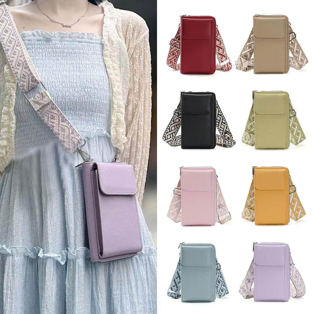 Bolso Hombro Cuero PU para Móvil – Bandolera de Gran Capacidad para Mujer - imagen 3