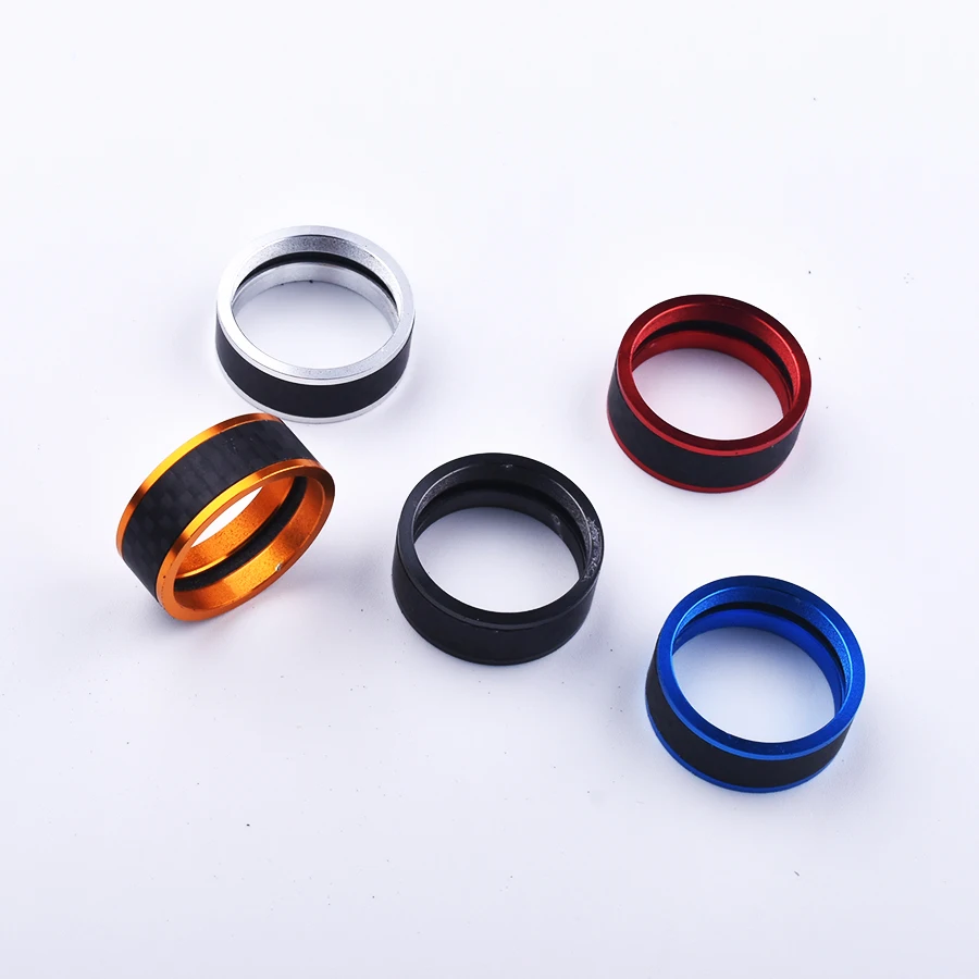 Anillos metálicos DIY para tubo de carbono, pack de 2