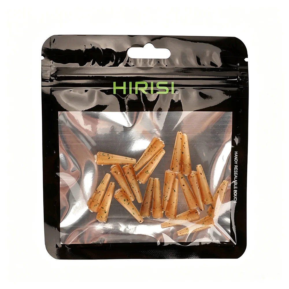 Hirisi Fundas con goma cola de anzuelo y plomo cónico para carpa