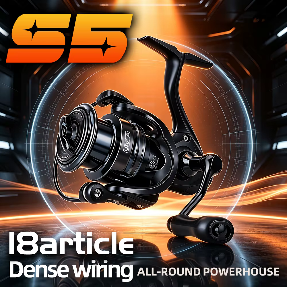 Carrete Spinning FISHINGFANS S5 Lanzamiento Largo Resistente al Agua - imagen 4