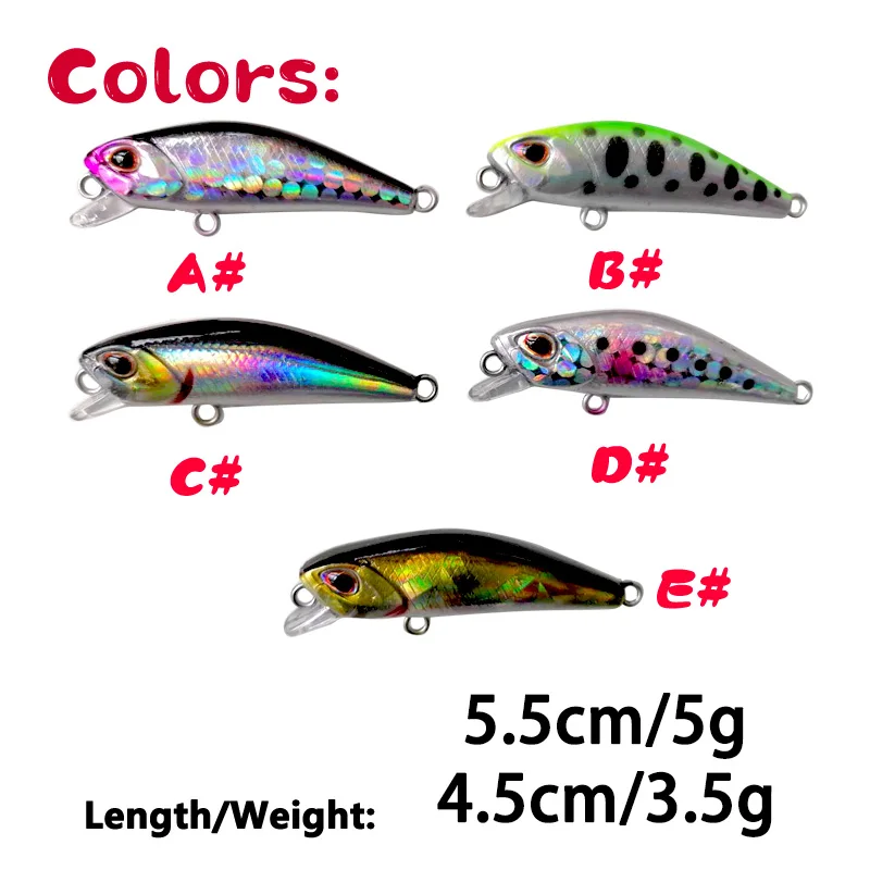 Wobbler miniatura para lubina – 4,5 y 5,5 cm - imagen 5