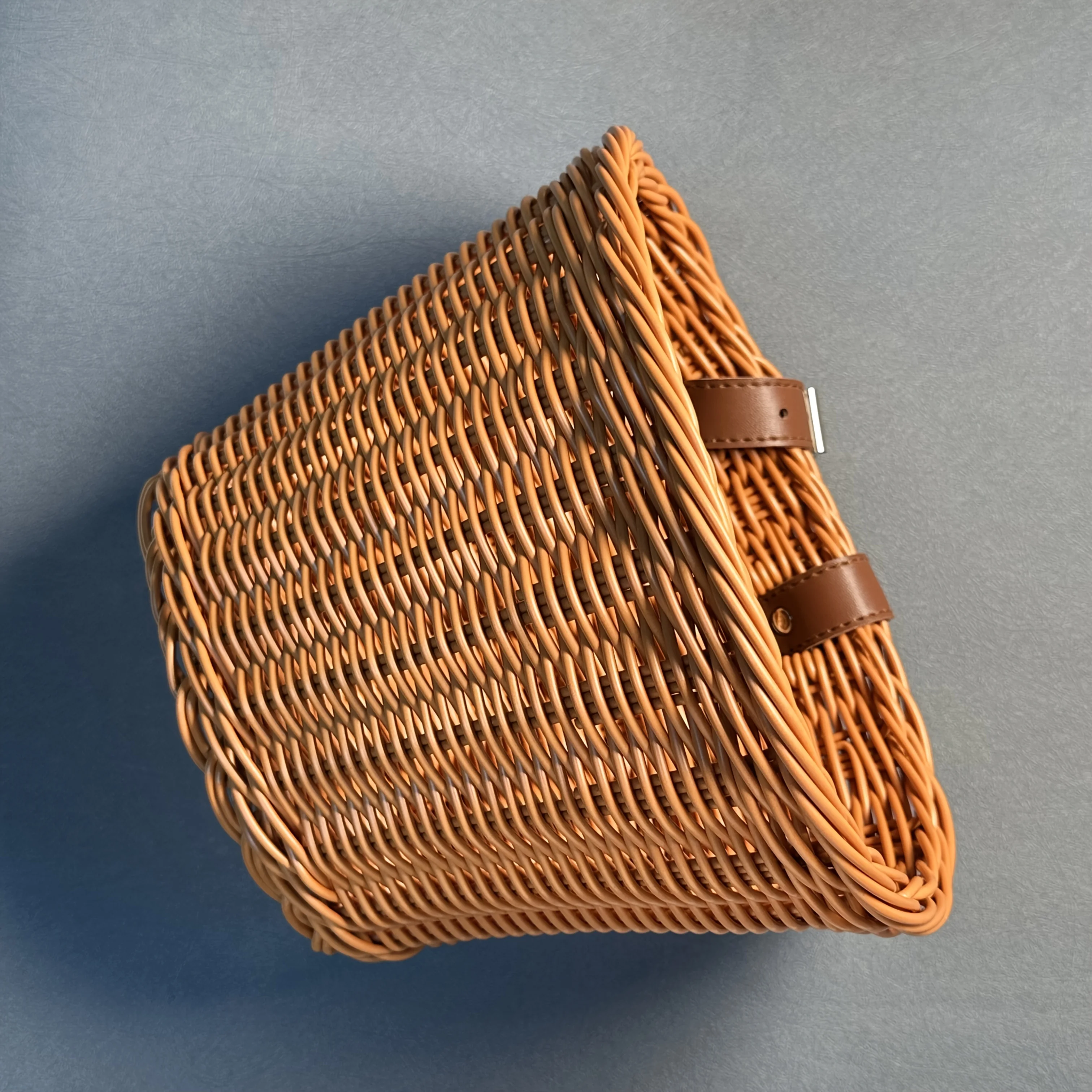 Cesta colgante frontal de mimbre para bicicleta equilibrio infantil - imagen 4