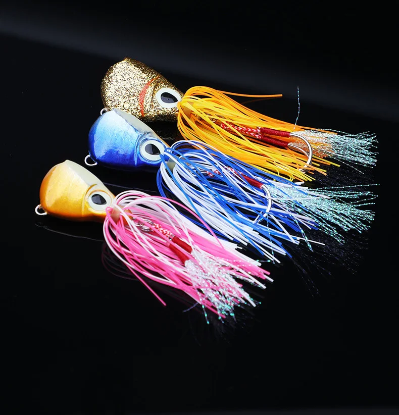 Modelo con acabado metálico y diseño para lance/jigging