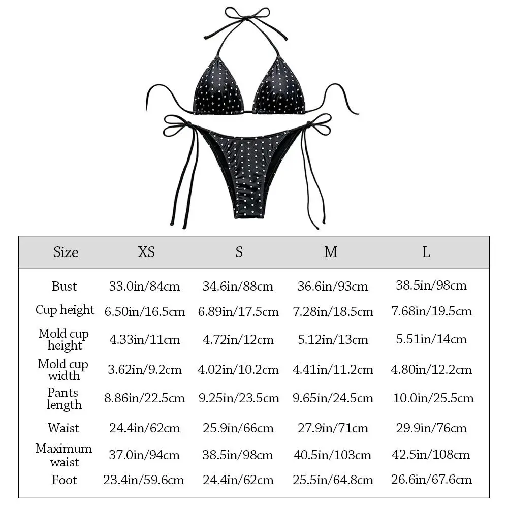 Bikini de lunares informal de verano para la playa, vacaciones - imagen 3