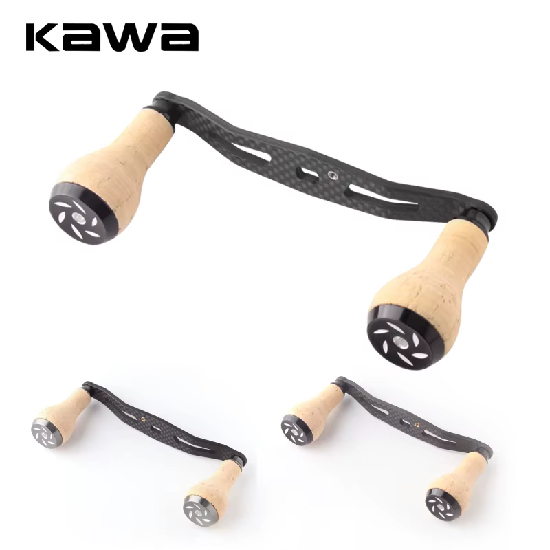 Kawa Perilla de Carrete Madera y Carbono – Agarre cómodo para pesca - imagen 2