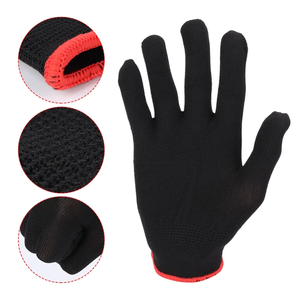 Guantes de guitarra negros con nailon para practicar guitarra