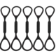 Tope deslizador trompeta negro con anillos elásticos ajuste universal - imagen 4