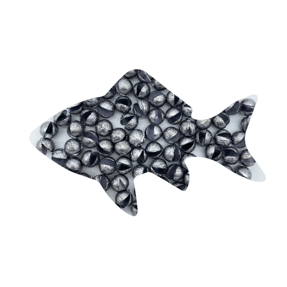 Plomo redondo de tiro para línea - peso pesca agua salada alta calidad - imagen 4