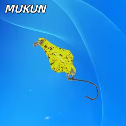 Cucharilla de pesca mini metálica con anzuelo simple para trucha