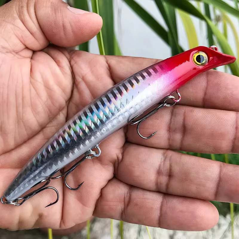 Popper flotante 125mm 14g – Señuelo superficie para mar - imagen 4