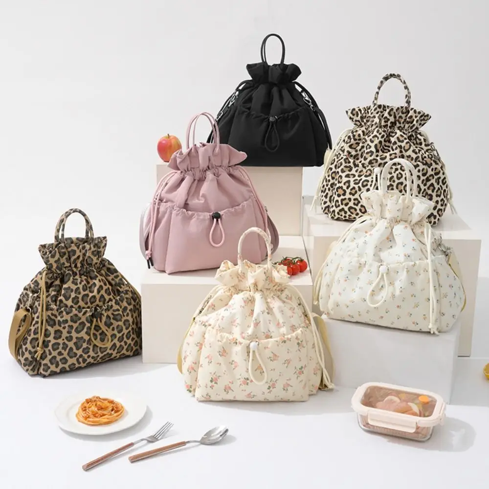 Bolsa térmica impermeable con cordón y asa portátil de capacidad - imagen 2