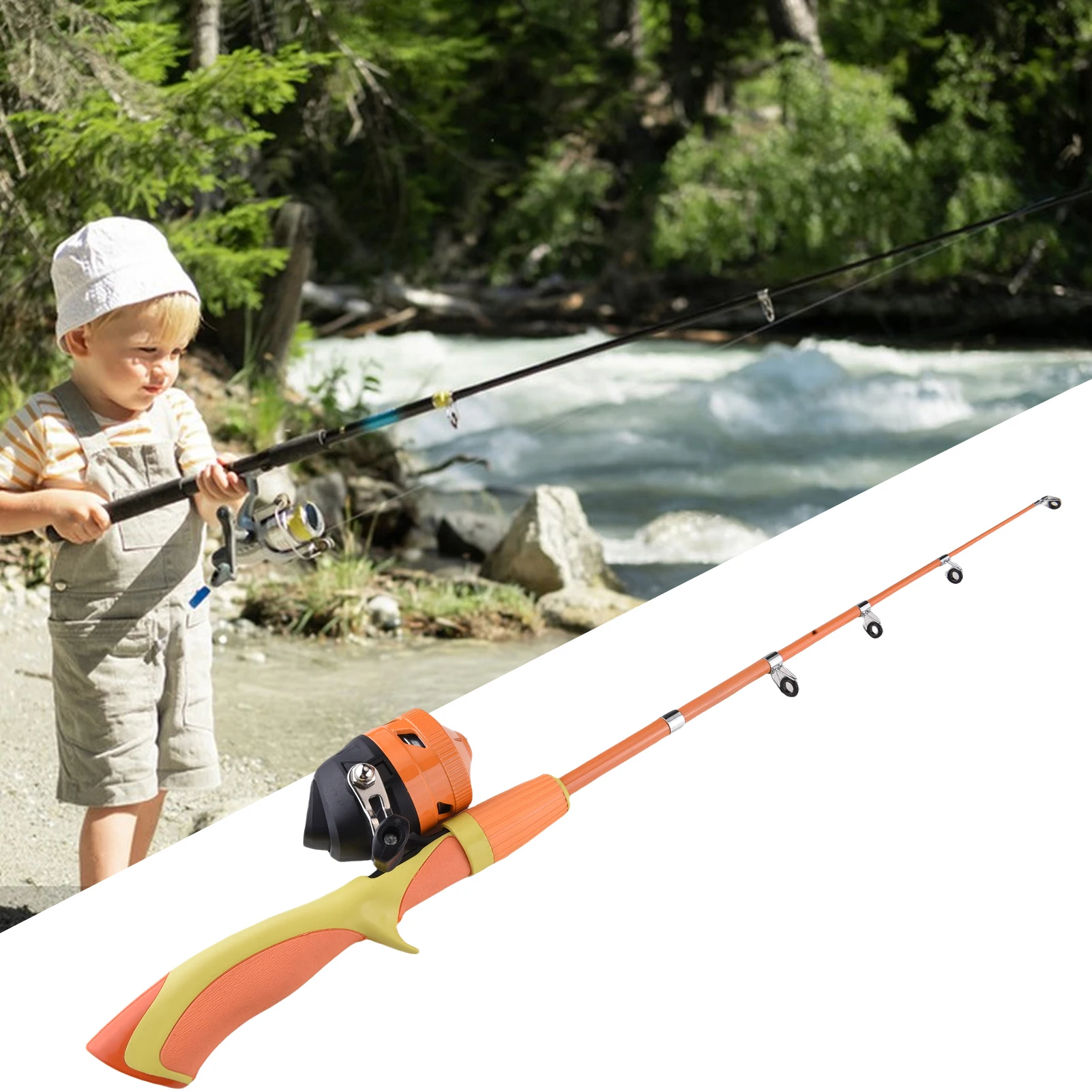 Combo Caña Telescópica + Carrete para Niños – Juego de Pesca - imagen 4