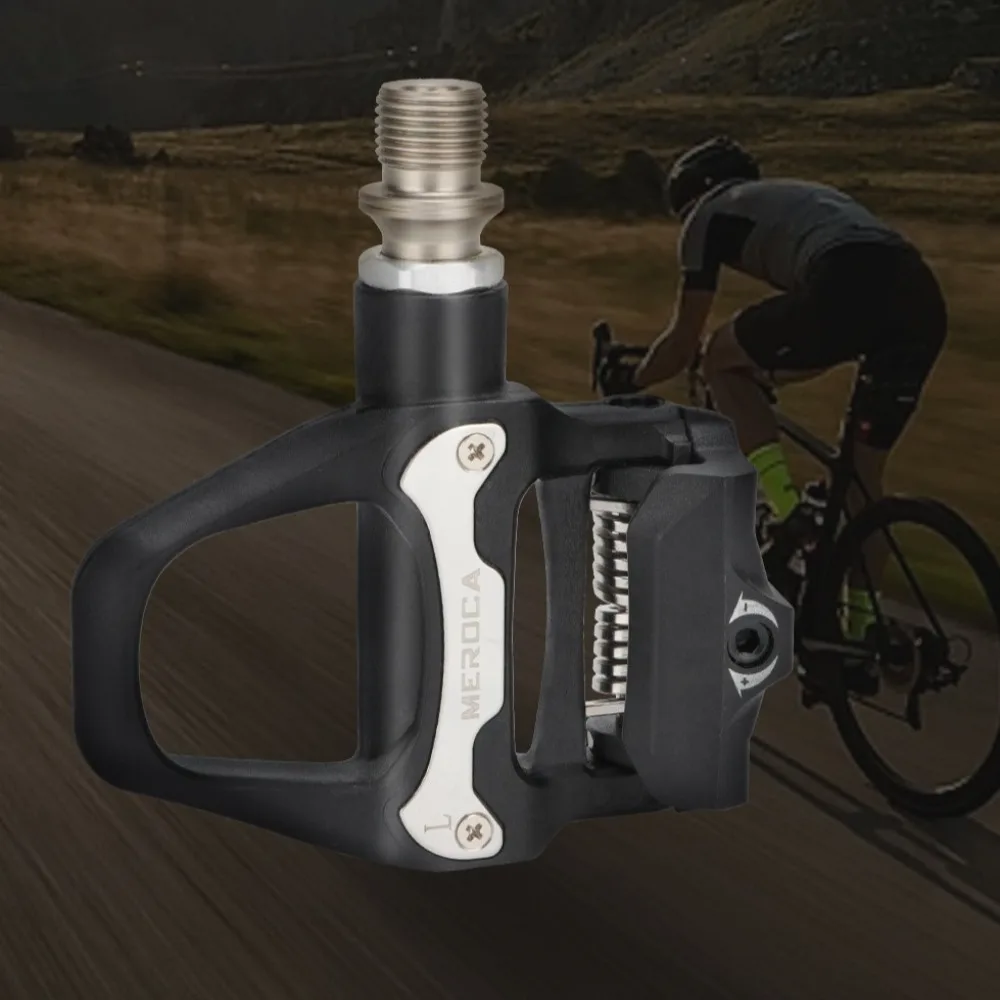 MEROCA R26 Pedales bicicleta carretera SPD-SL con bloqueo para calas