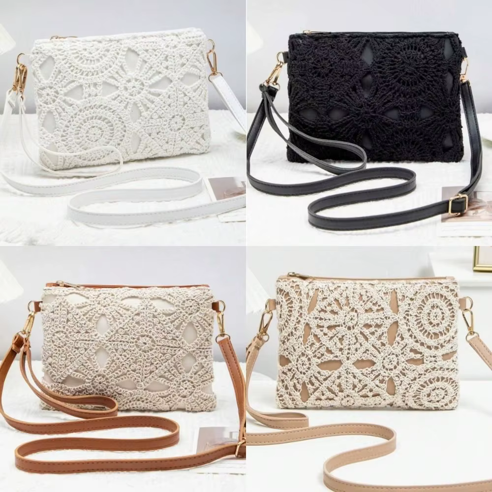 Bolso Boho Tejido en PU con Cremallera – Estilo Nieuwe - imagen 5