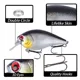 Crankbait con sonajero para lubina y lucio, señuelo duro de pesca
