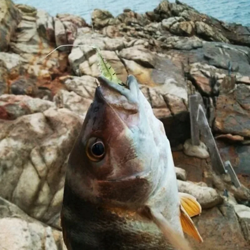 Señuelo de vinilo con forma de gamba luminiscente para pesca - imagen 3