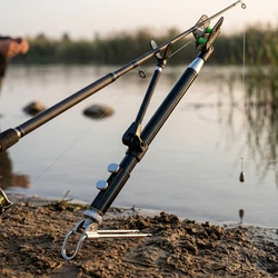 Soporte para cañas de pescar inox multiángulo ajustable playa