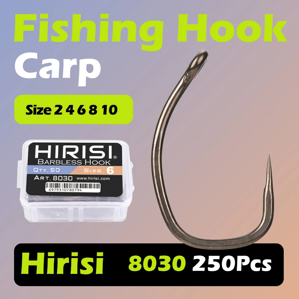 Hirisi 8030 Anzuelos recubiertos PTFE inox con ojo y punta afilada - imagen 4