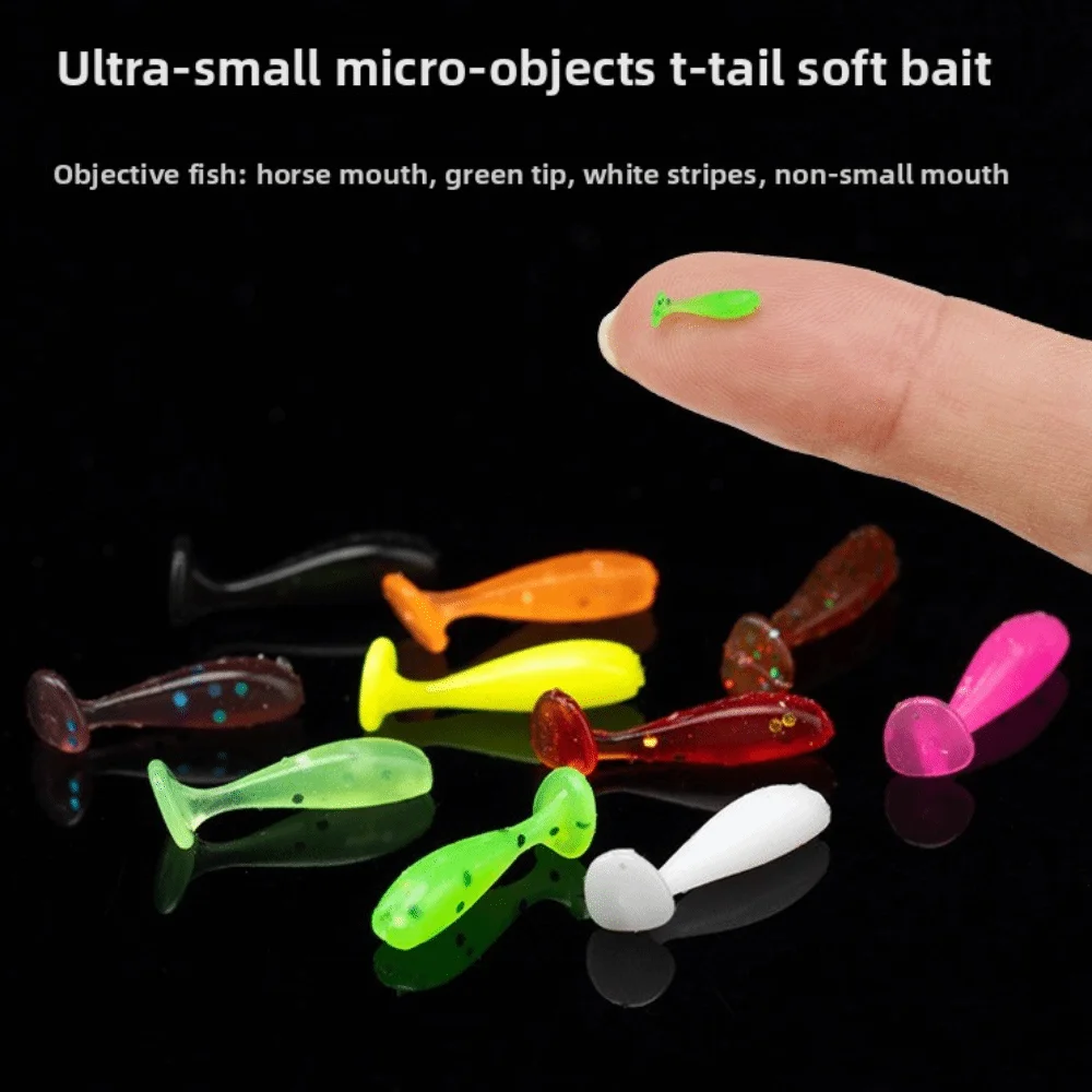 Señuelos Jig de silicona blanda tipo minnow flotante con cola T - imagen 4