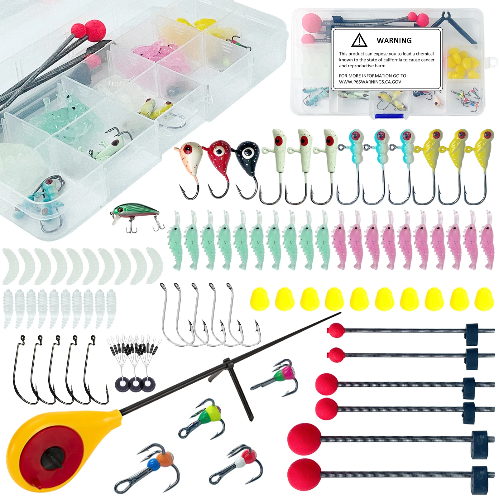 Kit de pesca de hielo en caja