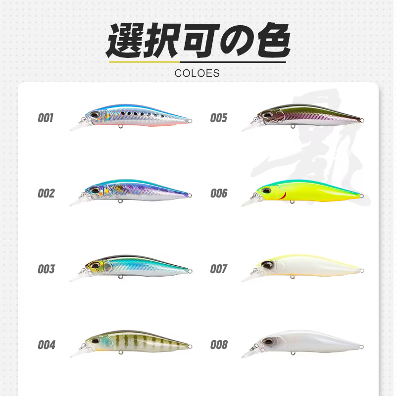 Jerkbait D1 DT5010 – Wobbler duro de 77 mm para lucio - imagen 4