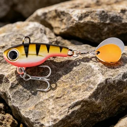 Señuelo giratorio Metal VIB con cola vibratoria – pesca deportiva